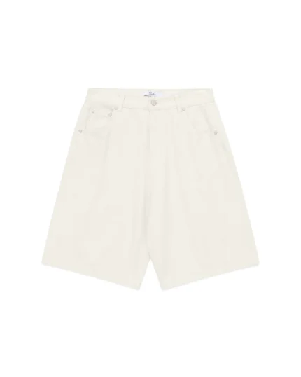 Luther Melbourne Baggy Panel Shorts Ecru (5)
