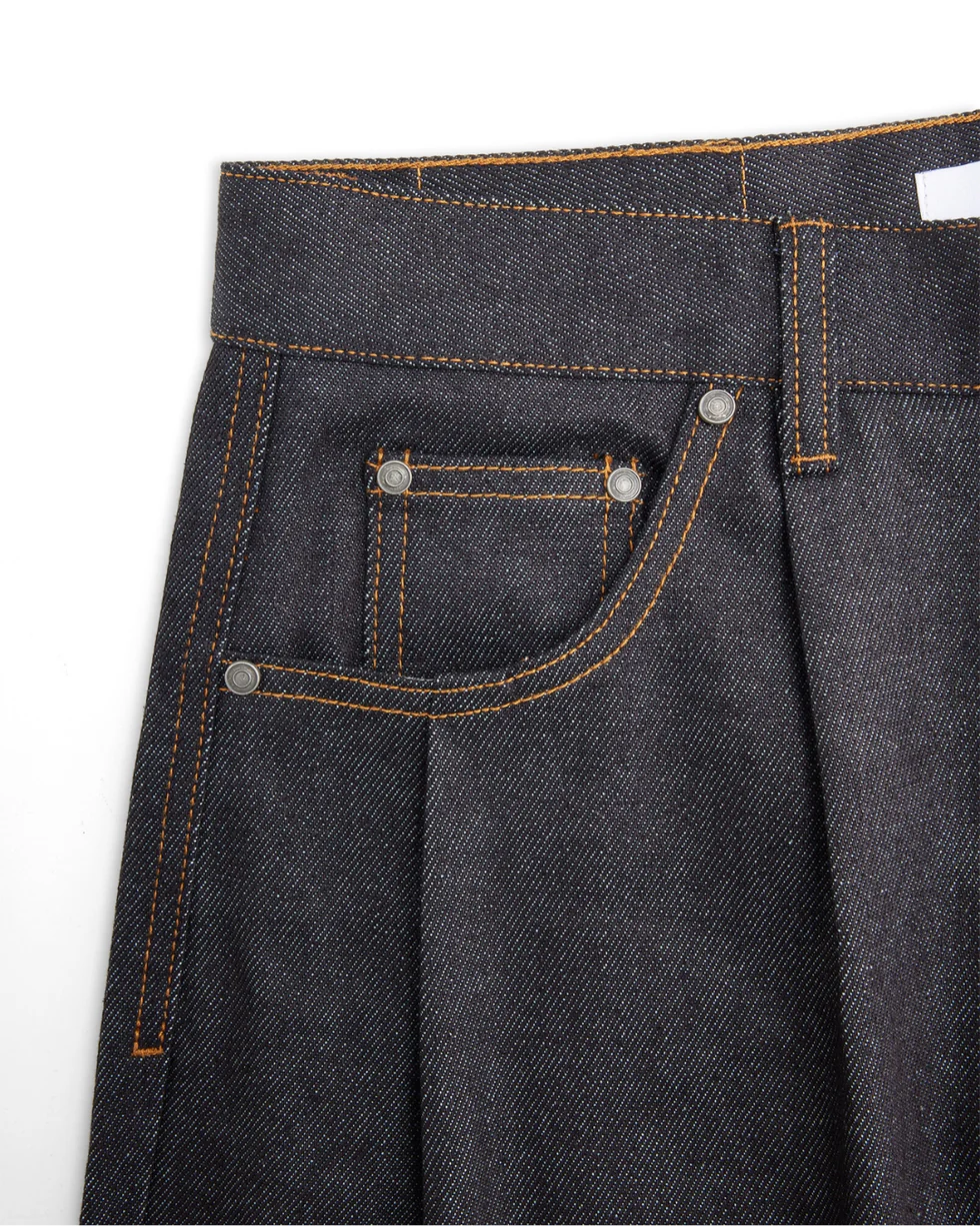 LUTHER MELBOURNE デニム Luther Melbourne Baggy Raw Denim Blue Black | Upto 30% Off