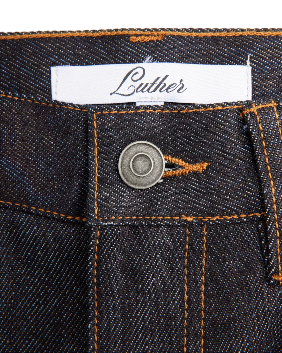 Luther Melbourne Baggy Raw Denim Blue Black | Upto 30% Off