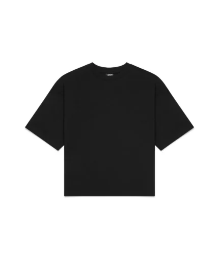 Luther Melbourne Cropped Basic T Shirt Black (3)