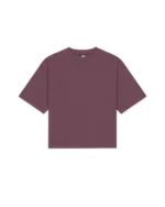 Luther Melbourne Cropped Basic T Shirt Burgundy (3)