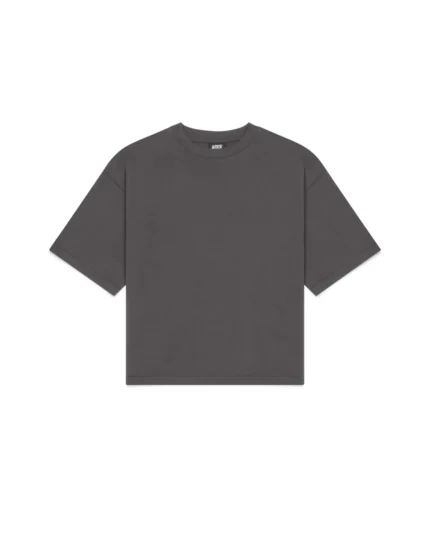 Luther Melbourne Cropped Basic T Shirt Charcoal (3)