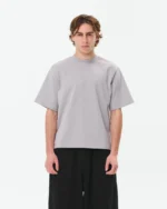 Luther Melbourne Cropped Basic T Shirt Grey (1)