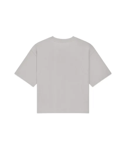 Luther Melbourne Cropped Basic T Shirt Grey (2)