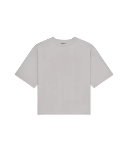 Luther Melbourne Cropped Basic T Shirt Grey (3)