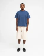 Luther Melbourne Cropped Basic T Shirt Navy (1)
