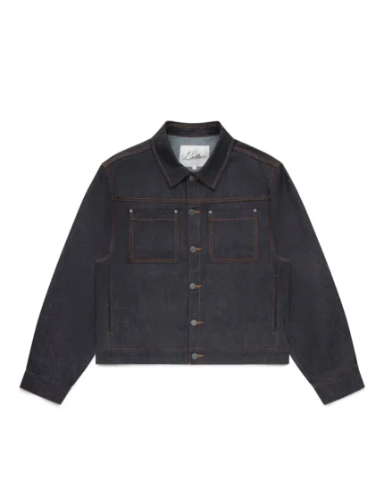 Luther Melbourne Raw Denim Jacket Blue Black (1)
