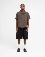 Luther Melbourne Short Sleeve Shirt Brown Plaid (1)