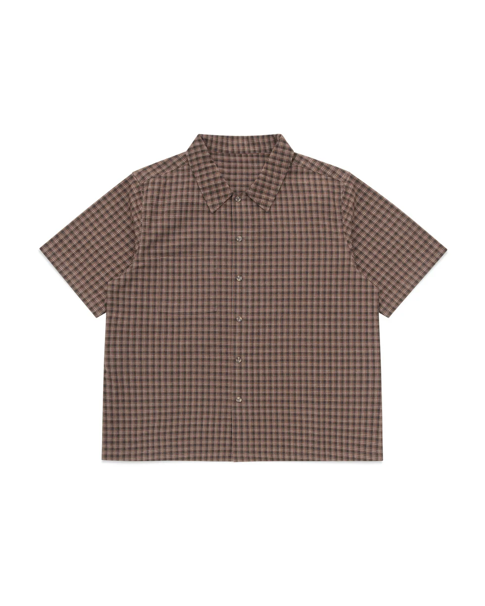 Luther Melbourne Short Sleeve Shirt Brown Plaid (3) Luther Melbourne Short Sleeve Shirt Brown Plaid (3)