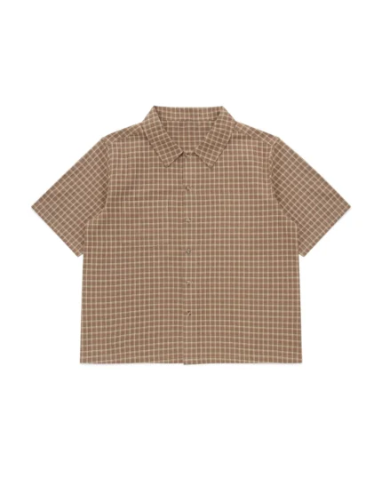 Luther Melbourne Short Sleeve Shirt Olive Plaid (3)