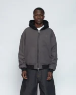 Luther Melbourne Workwear Zip Jacket Charcoal (1)