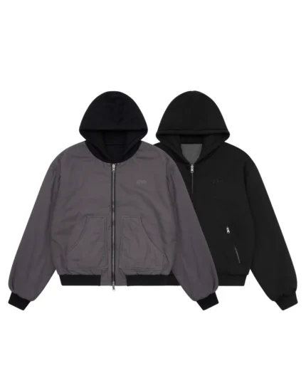 Luther Melbourne Workwear Zip Jacket Charcoal (6)