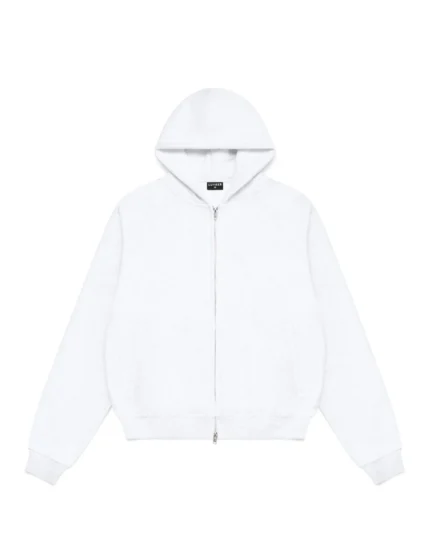 Luther Melbourne Zip Up Hoodie Marle White (5)