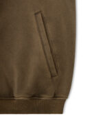 Luther Melbourne Zip Up Hoodie Washed Olive (1)