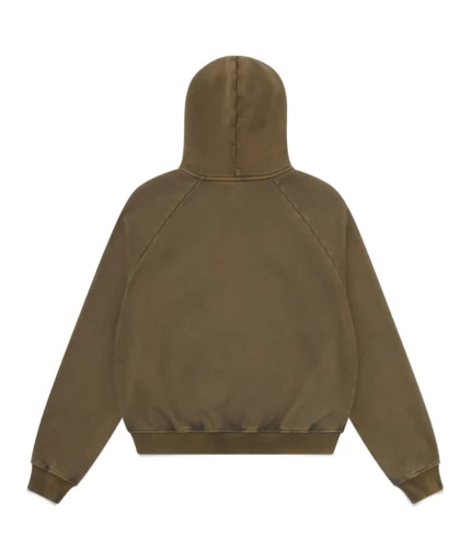 Luther Melbourne Zip Up Hoodie Washed Olive (2)