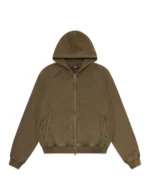 Luther Melbourne Zip Up Hoodie Washed Olive (3)