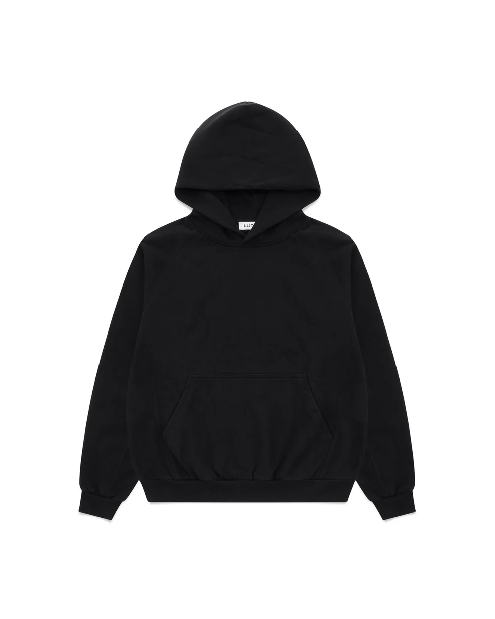 Luther Melbourne Heavyweight Hoodie Black (2) Luther Melbourne Heavyweight Hoodie Black (2)