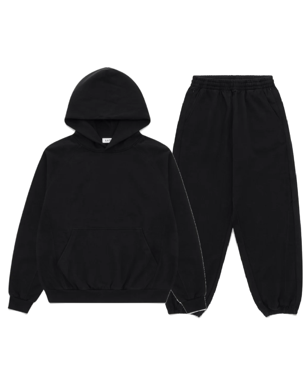 Luther Melbourne Heavyweight Tracksuit Black (3) Luther Melbourne Heavyweight Tracksuit Black (3)