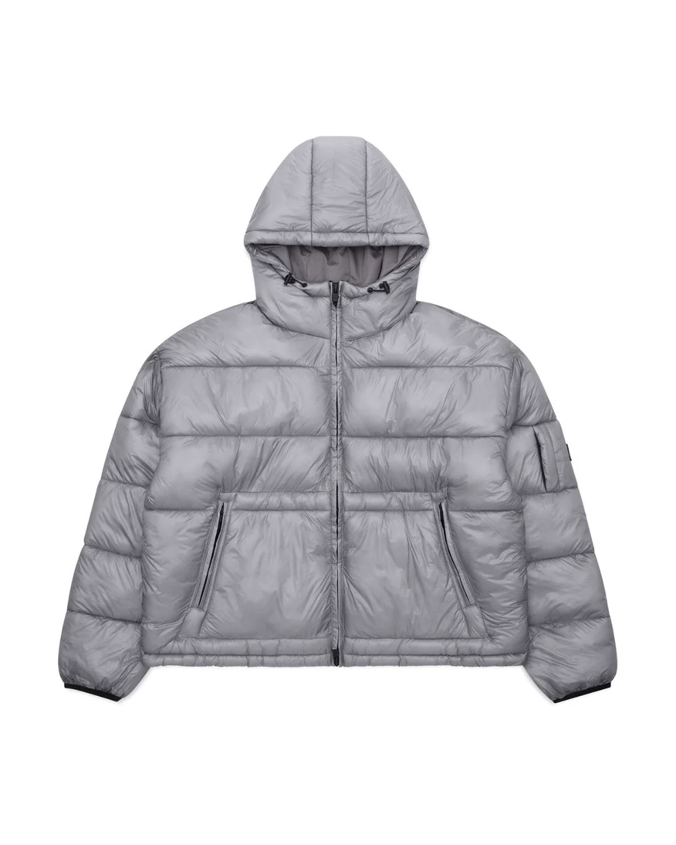 Luther Melbourne Puffer Jacket Silver (5) Luther Melbourne Puffer Jacket Silver (5)