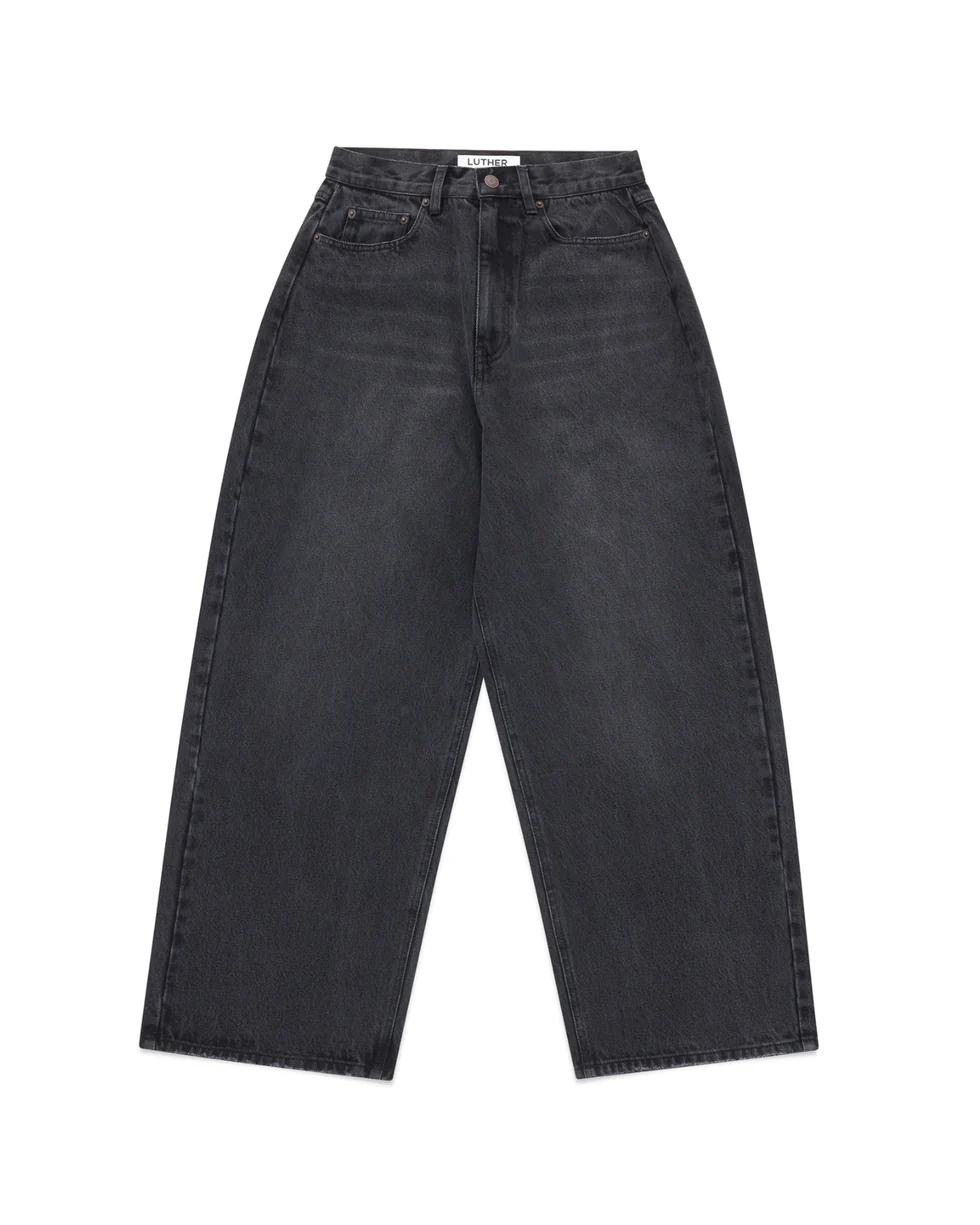 Luther Melbourne Super Baggy Jeans Vintage Black (5) Luther Melbourne Super Baggy Jeans Vintage Black (5)