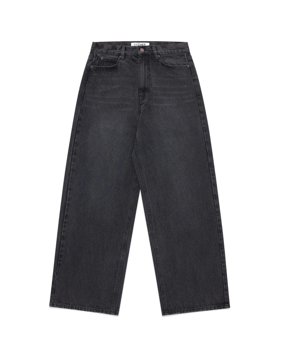 Luther Melbourne Wide Leg Jeans Vintage Black (1) Luther Melbourne Wide Leg Jeans Vintage Black (1)